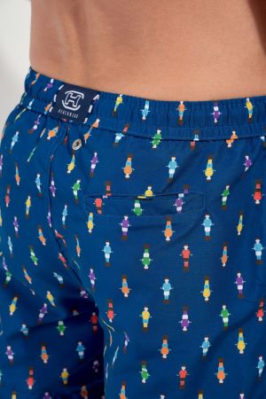 Calcio Navy print