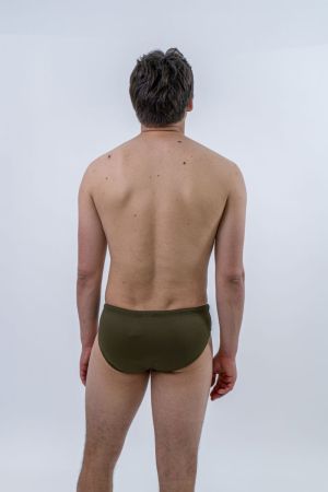 Zwemslip Chevron olive