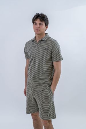 Ensemble beach Stripe olive