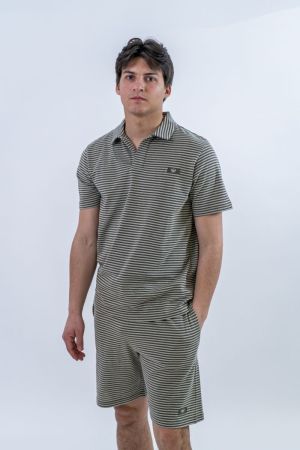 Ensemble beach Stripe olive