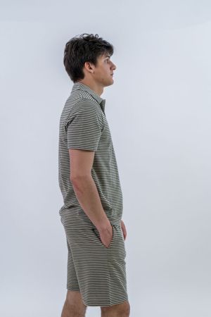 Ensemble beach Stripe olive